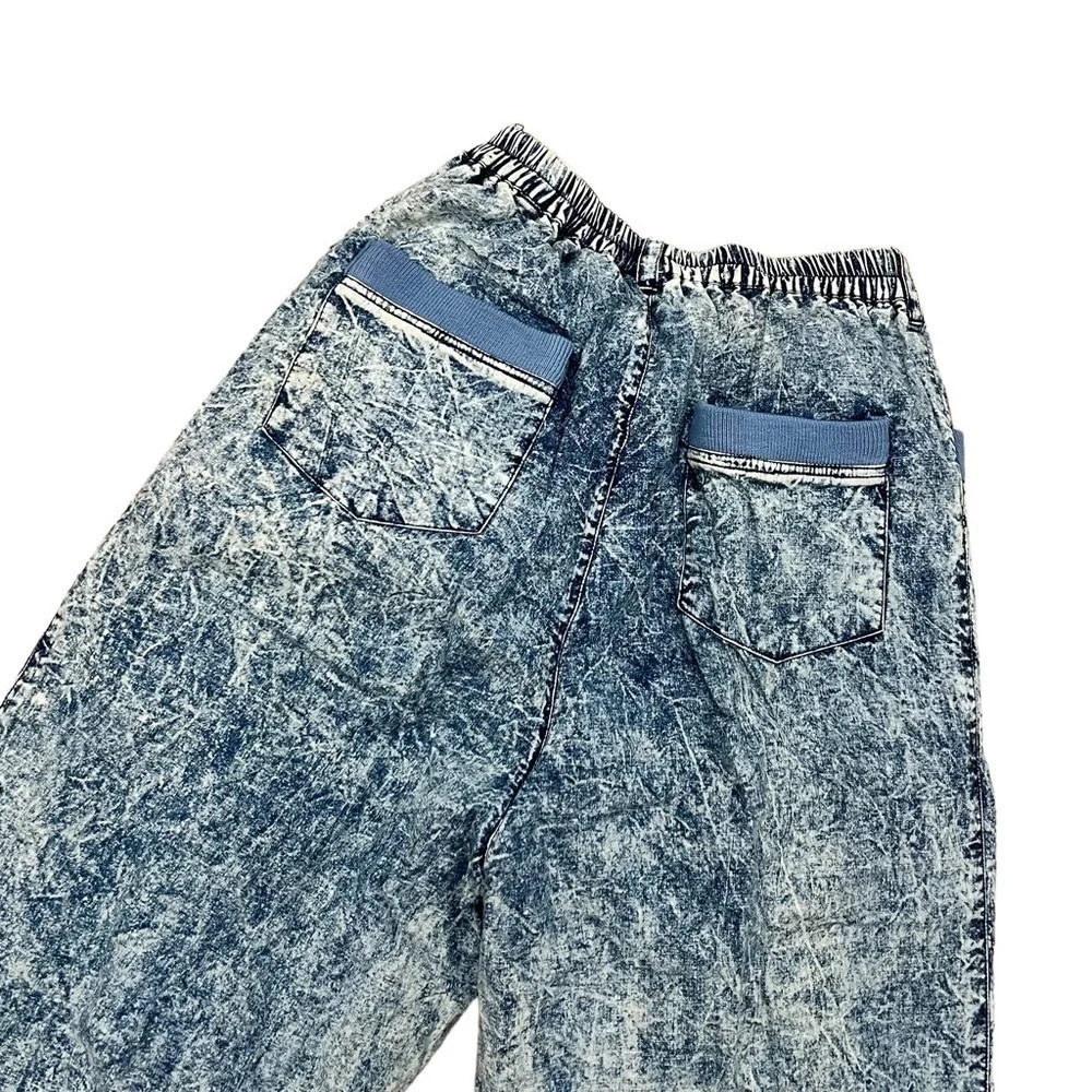 LA BlowOut StreetWear High Rise Reversible Acid Wash Pants S Y2K - Picture 5 of 13